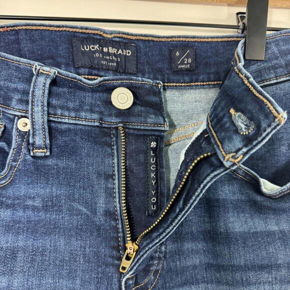 Lucky Brand Women’s Size 6 / 28 Blue Ava Mid Rise Stretch Denim Skinny Jeans - Picture 3 of 12